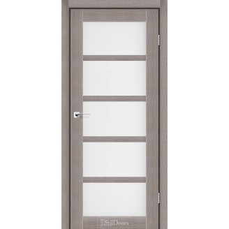 Дверное полотно Hamlet цвет Трюфель Стекло Сатин 60