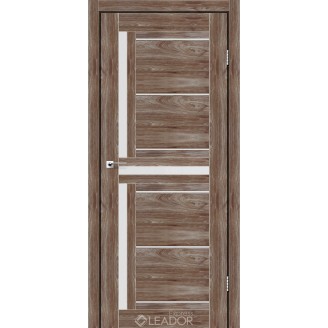 Дверное полотно LARIANA 600х2000, Клен Рубрум, Сатин белый