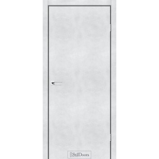 Дверное полотно LOFT цвет Светлый бетон (алюм. торец) - Глухое 60