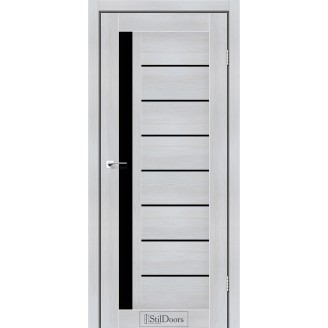 Дверне полотно London колір Кремове дерево Скло BLK 80