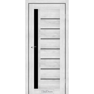 Дверне полотно London колір Сандал Скло BLK 60