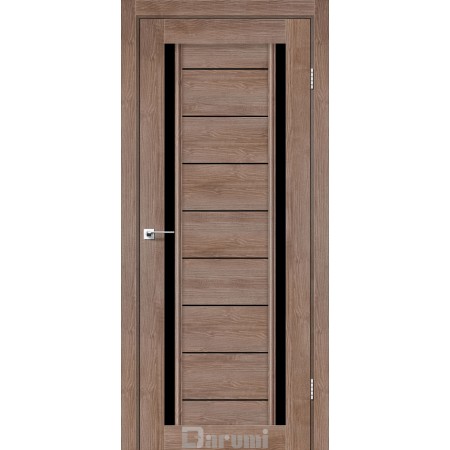  Дверное полотно Madrid орех бургун Стекло черное 70