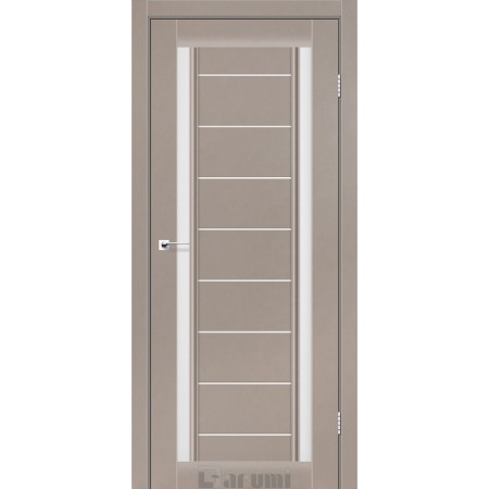  Дверное полотно Madrid серый краст сатин белый 60