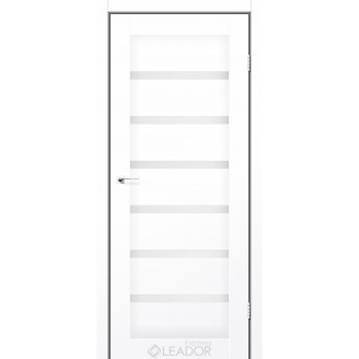 Дверное полотно MILAN 700х2000, Белый мат, Сатин белый