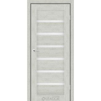 Дверное полотно MILAN 700х2000, Клен Айс, Сатин белый