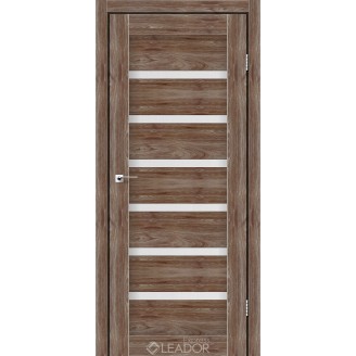 Дверное полотно MILAN 700 х 2000, Клен Рубрум, Сатин белый