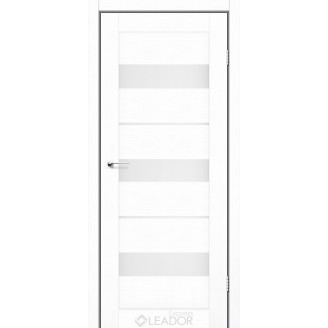 Дверное полотно MODENA 600 х 2000, Белый Лен, Сатин белый