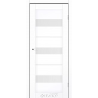 Дверное полотно MODENA 600х2000, Белый Мат, Сатин белый