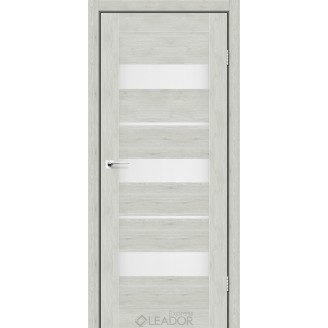 Дверное полотно MODENA 600х2000, Клен Айс, Сатин белый