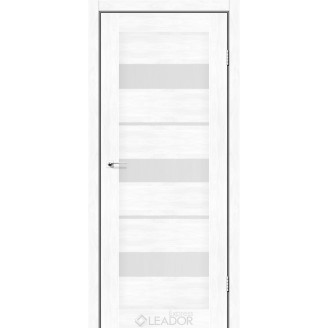 Дверное полотно MODENA 600х2000, Клен Белый, Сатин белый