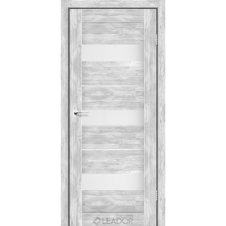 Дверное полотно MODENA 600х2000, Клен Роял, Сатин белый