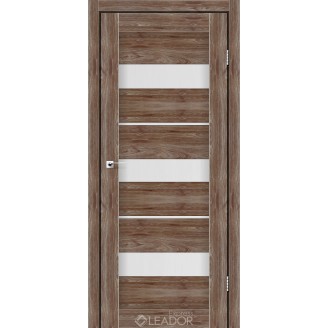 Дверное полотно MODENA 600х2000, Клен Рубрум, Сатин белый