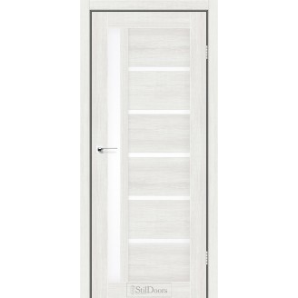 Дверне полотно Nice колір Меренга Скло Сатин 60