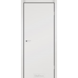  Дверное полотно Simple-Loft 01 цвет Светло-серый супермат Renolit - Глухое 60