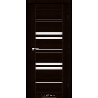 Дверне полотно Slovenia колір Венге преміум Скло Сатин 70