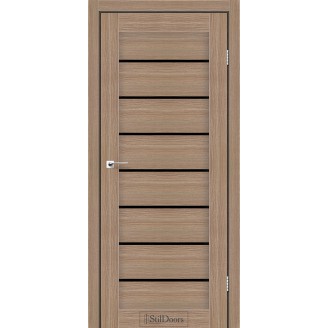  Дверное полотно Tanzania цвет Ольха классическая Стекло BLK 60