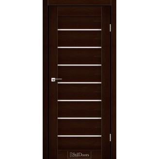 Дверне полотно Tanzania колір Венге преміум Скло Сатин 60