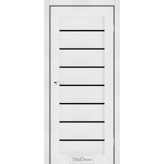 Дверне полотно Tanzania колір Біле дерево Скло BLK 60