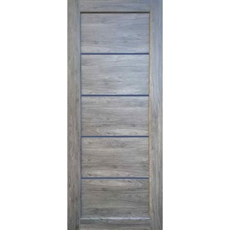Дверне полотно Вена (700 х 2000, Бук Графіт, Сатин білий)