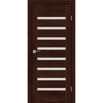 Дверне полотно Vena колір Клен францюзький Скло Сатин 60