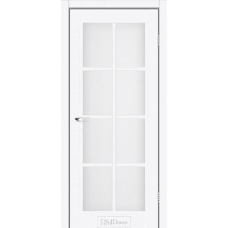  Дверное полотно Vietnam цвет Белый супермат Renolit стекло Сатин 60