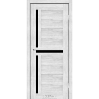 Дверне полотно West  колір Сандал Скло BLK 60