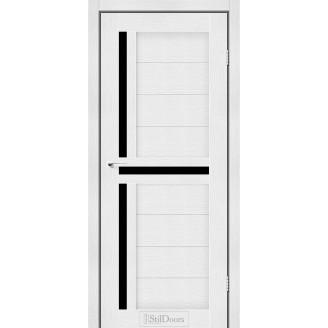  Дверное полотно West цвет Белое дерево Стекло BLK 60