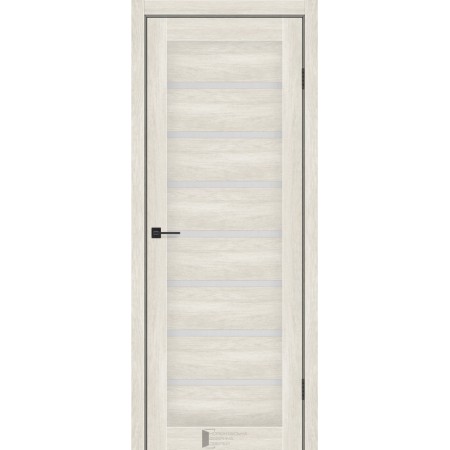  Дверное полотно Лира (900 х 2000, Дуб Гималайский, Сатин белый)