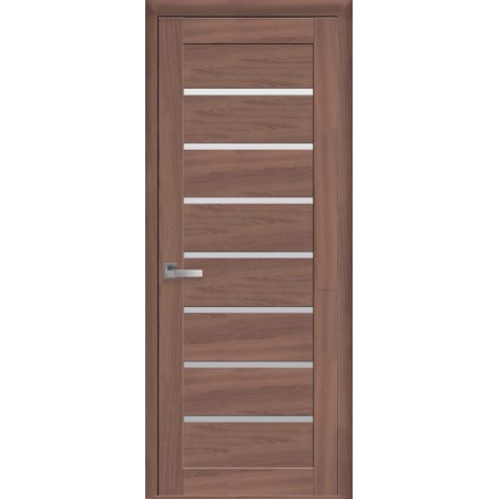  Дверное полотно Лира (600 х 2000, Шимо Золотой, Сатин белый)