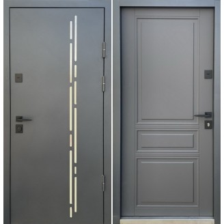 Двері металеві вулиця з терморозривом Тип 4.0 86 ліві