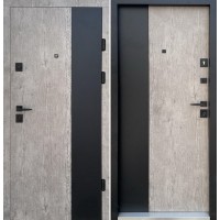 Двері металеві квартира 3 контури Тип 5.1 86 ліві