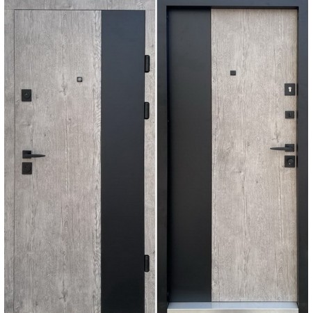Двері металеві квартира 3 контури Тип 5.1 96 ліві