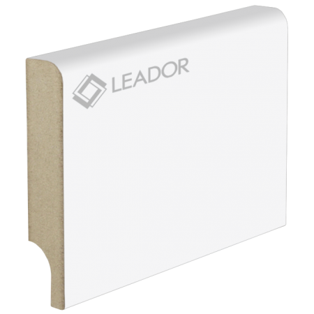 Плинтус напольный МДФ белый матовый 70х12х2060