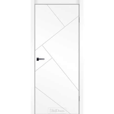 Дверне полотно Aura колір Біла емаль фарбована 60