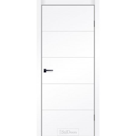Дверне полотно Elegante колір Біла емаль фарбована 80