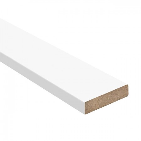 Притворная планка универсальная МДФ цвет Белая крашеная эмаль 32/10/2070