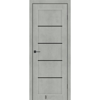 Дверне полотно Вена (800 х 2000, Альба Лайн, Скло чорне)