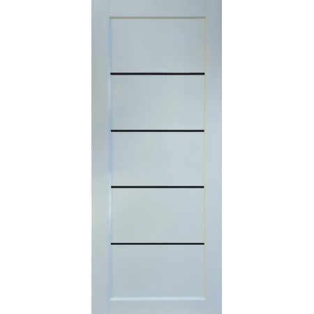  Дверное полотно Вена (700 х 2000, Белый Мат, ЧЕРНОЕ СТЕКЛО)