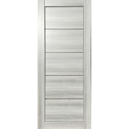  Дверное полотно Вена (800 х 2000, Ольха Норвежская, Сатин белый)