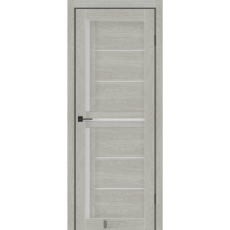 Дверне полотно Вікторія (600 х 2000, Дуб Скандинавський, Сатин білий)